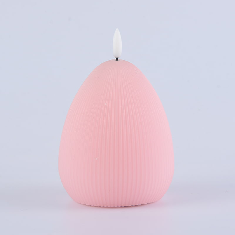 Egg LED Pille Çalışan Zamanlayıcılı Mum